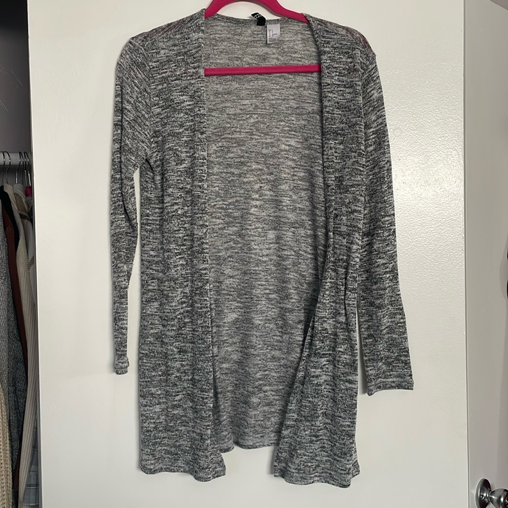 Gray cardigan